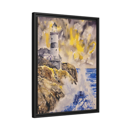 Storm Watch Matte Canvas, Framed (Black or Espresso). Available in sizes 8”x10”-18”x24”