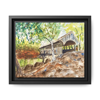 Artist’s Bridge Matte Canvas, Framed (Black or Espresso). Available in sizes from 10”x8”-24”x18”