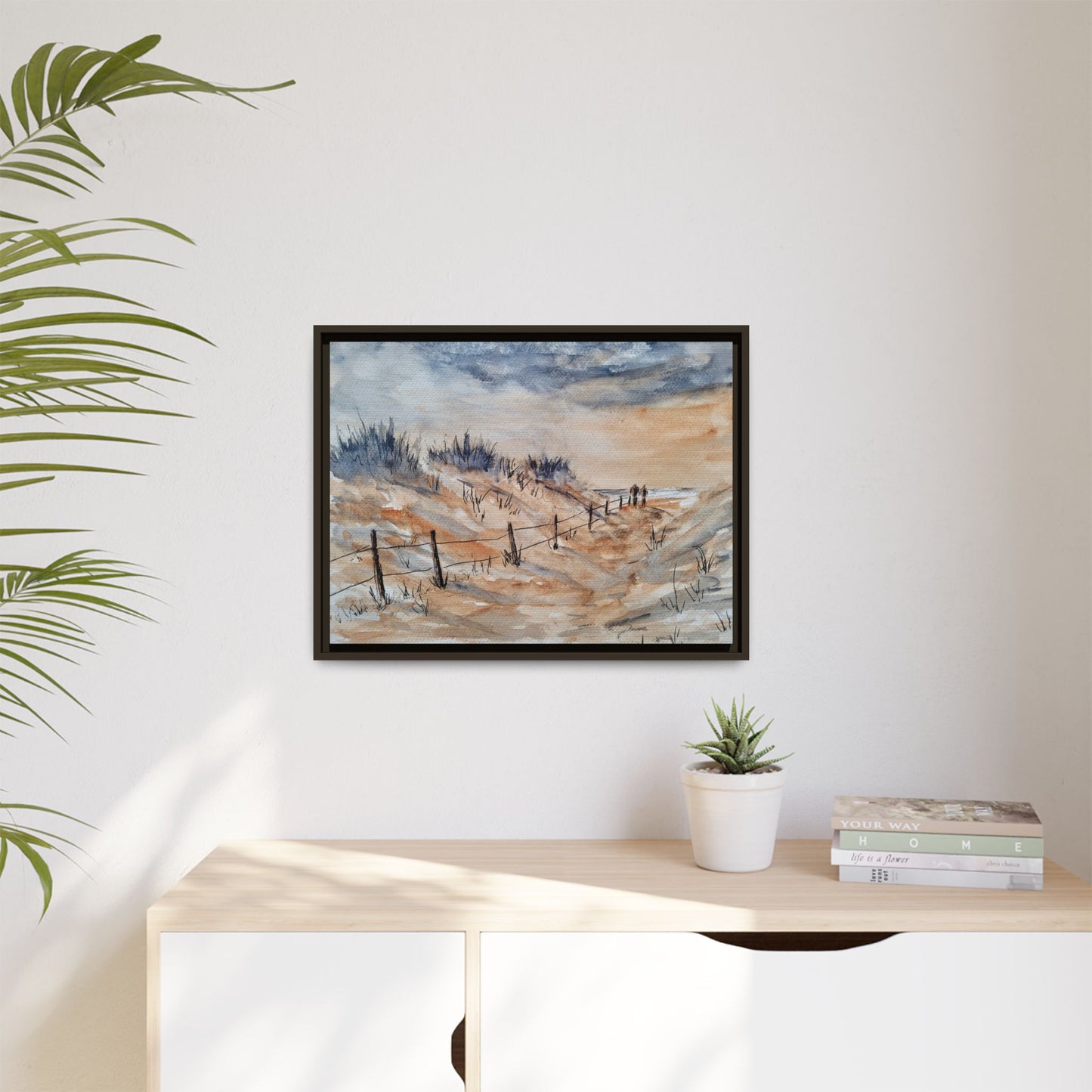 Moonrise Matte Canvas, Framed (Black or Espresso). Available in sizes from 10”x8”-24”x18”