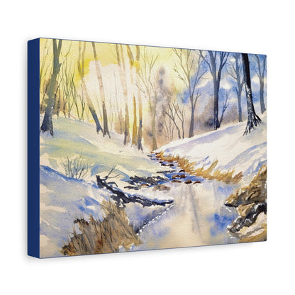 Snowy Creek Matte Canvas, Stretched, 1.25". Available in sizes 10” x 8”-18” x 12”