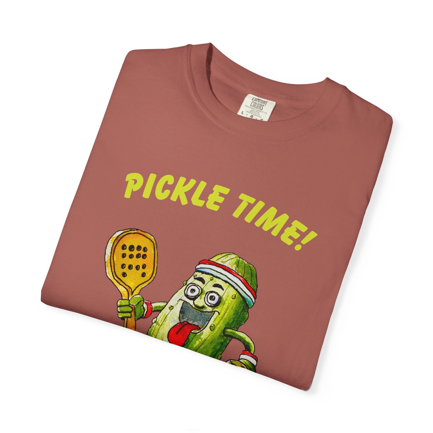 Pickle Time! Unisex Garment-Dyed T-shirt (Dark Colors). Available in sizes S-4XL, 16 colors.
