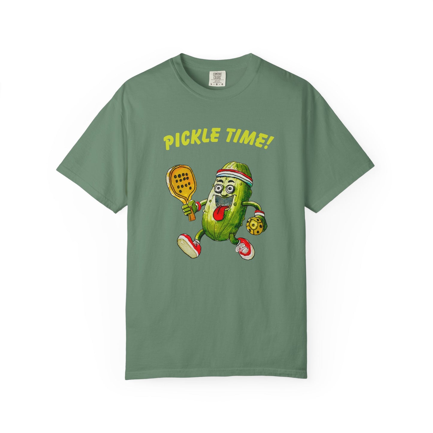 Pickle Time! Unisex Garment-Dyed T-shirt (Dark Colors). Available in sizes S-4XL, 16 colors.