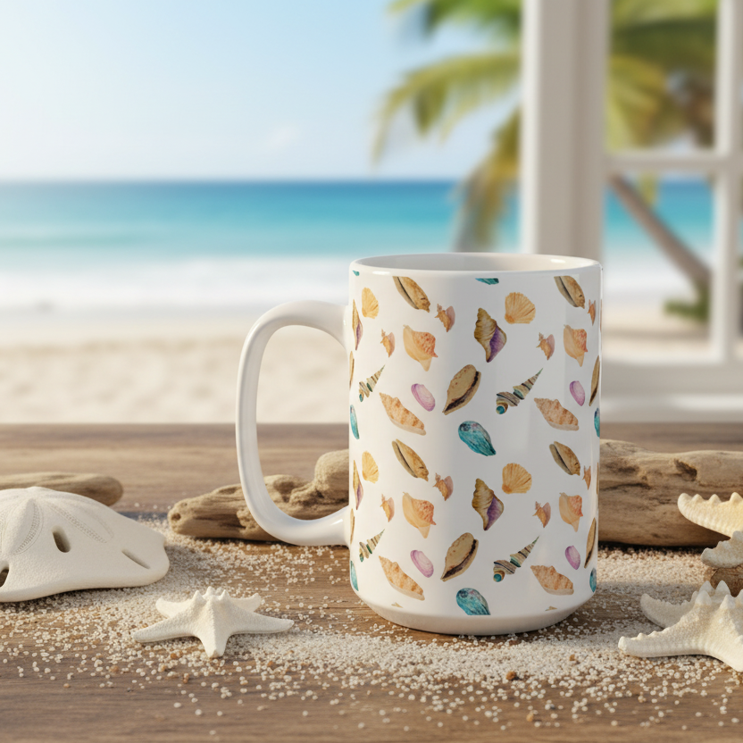 Seashell Bonanza Mug 15oz