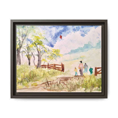 Spring Fling Matte Canvas, Framed (Black or Espresso). Available in sizes 10”x8”-16”x12”
