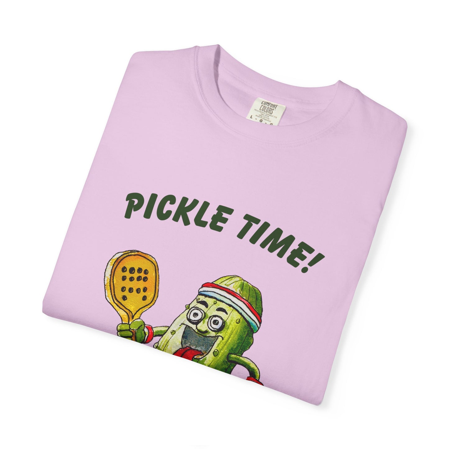 Pickle Time! Unisex Garment-Dyed T-shirt (Light Colors). Available in sizes S-4XL, 16 colors.