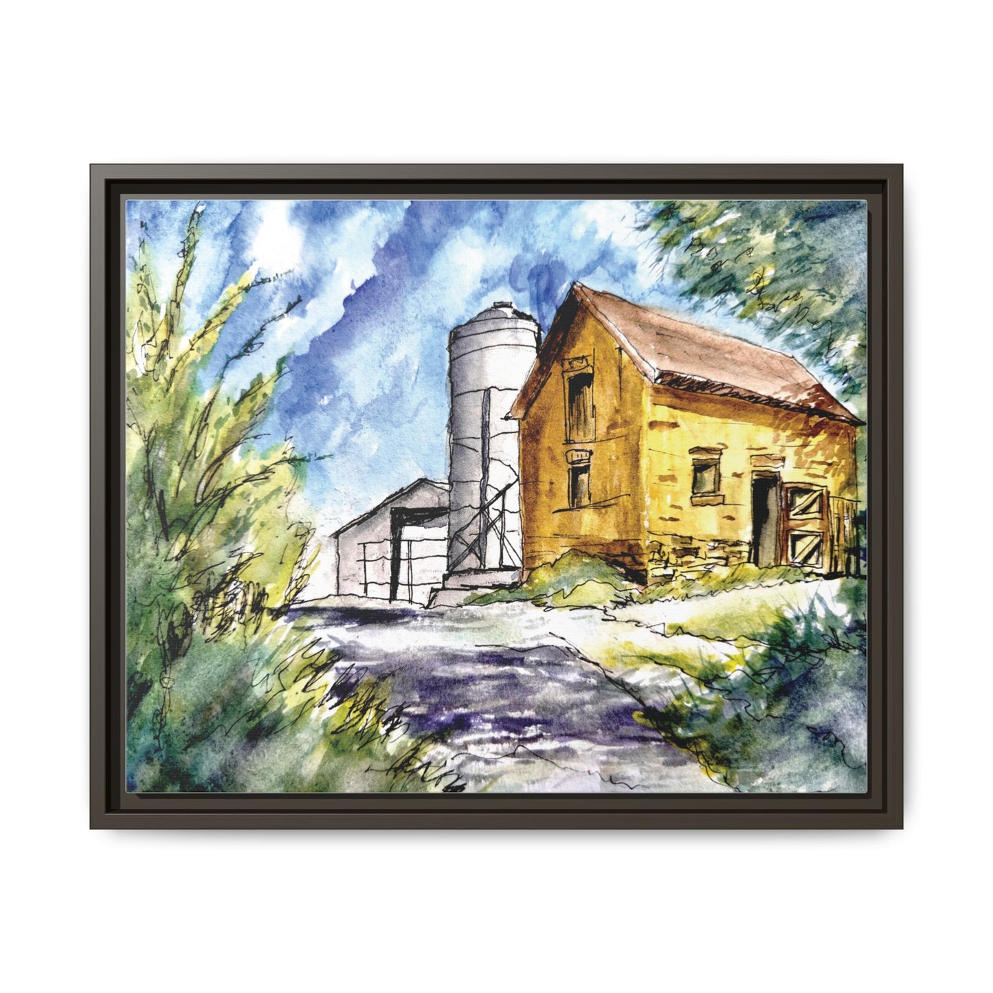 Ye Olde Barn, Framed (Black or Espresso). Available in sizes from 10”x8”-32”x24”