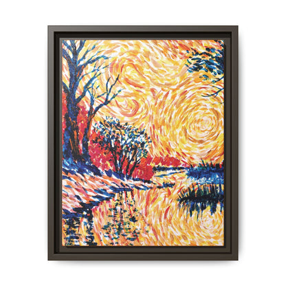 Impasto Revolution Matte Canvas, Framed (Black or Espresso). Available in sizes from 8”x10”-18”x24”