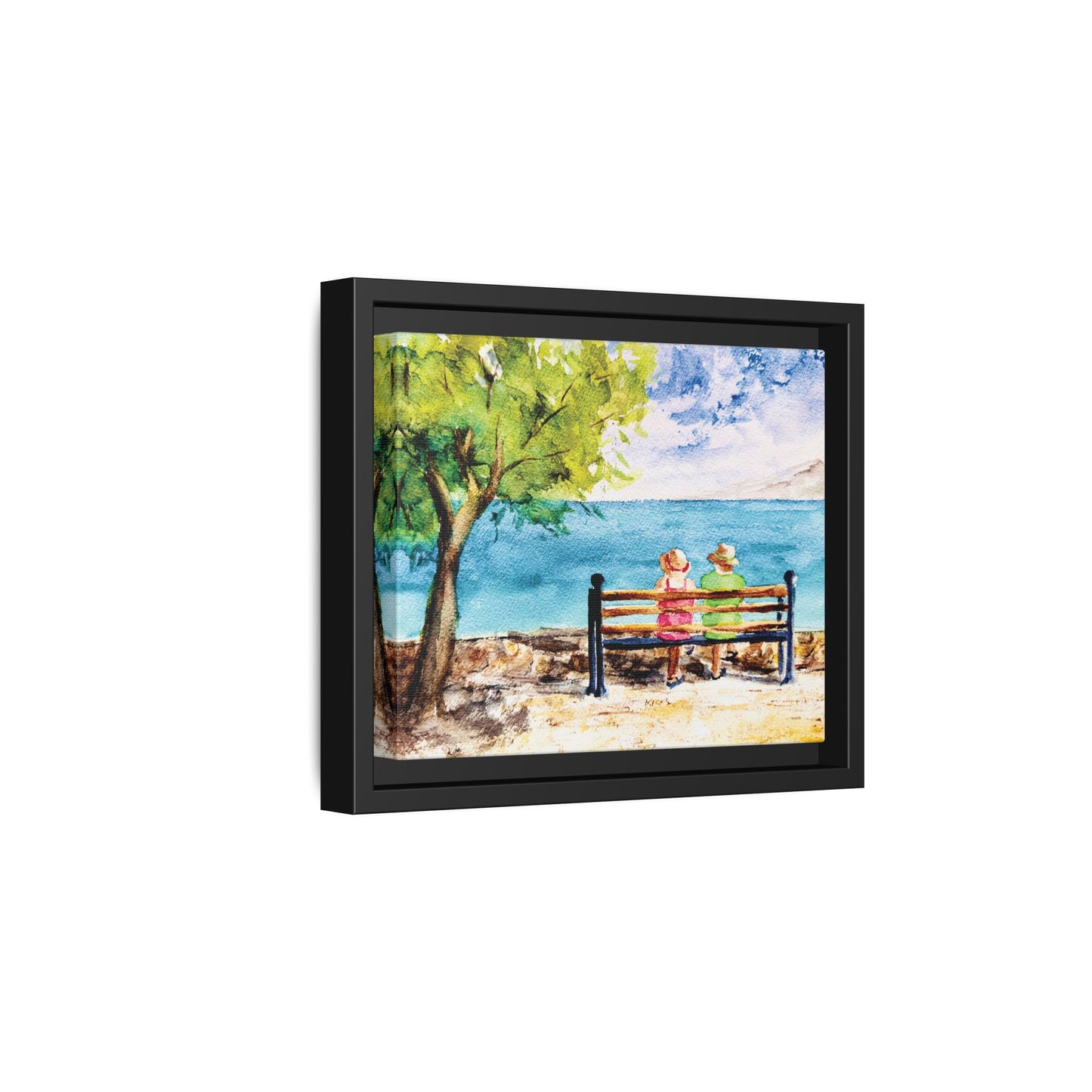 The Good Life Matte Canvas, Framed (Black or Espresso). Available in sizes from 10”x8”-30”x24”