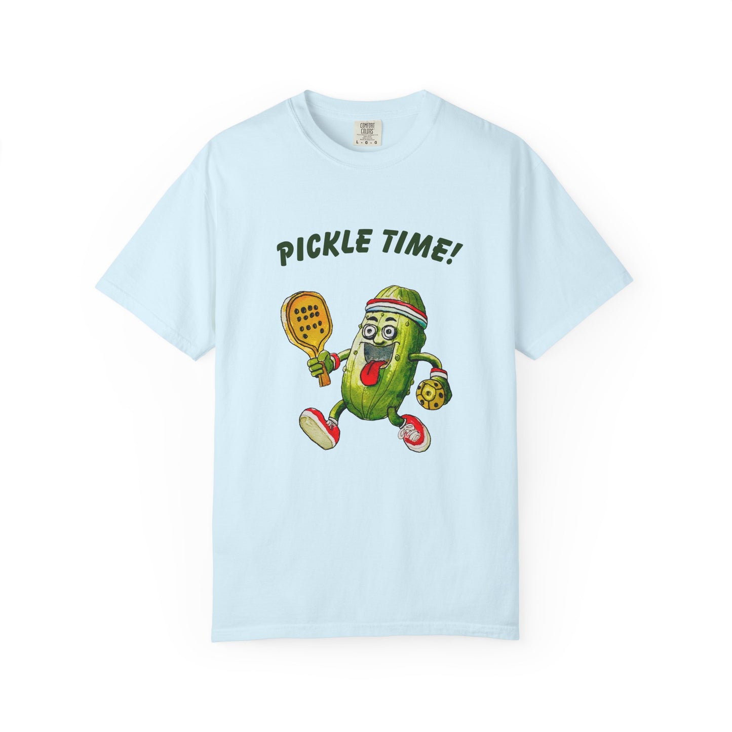 Pickle Time! Unisex Garment-Dyed T-shirt (Light Colors). Available in sizes S-4XL, 16 colors.