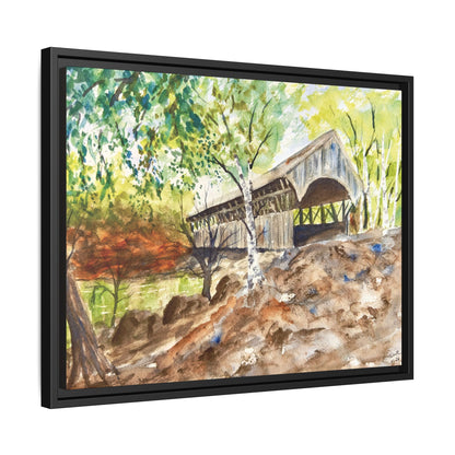 Artist’s Bridge Matte Canvas, Framed (Black or Espresso). Available in sizes from 10”x8”-24”x18”