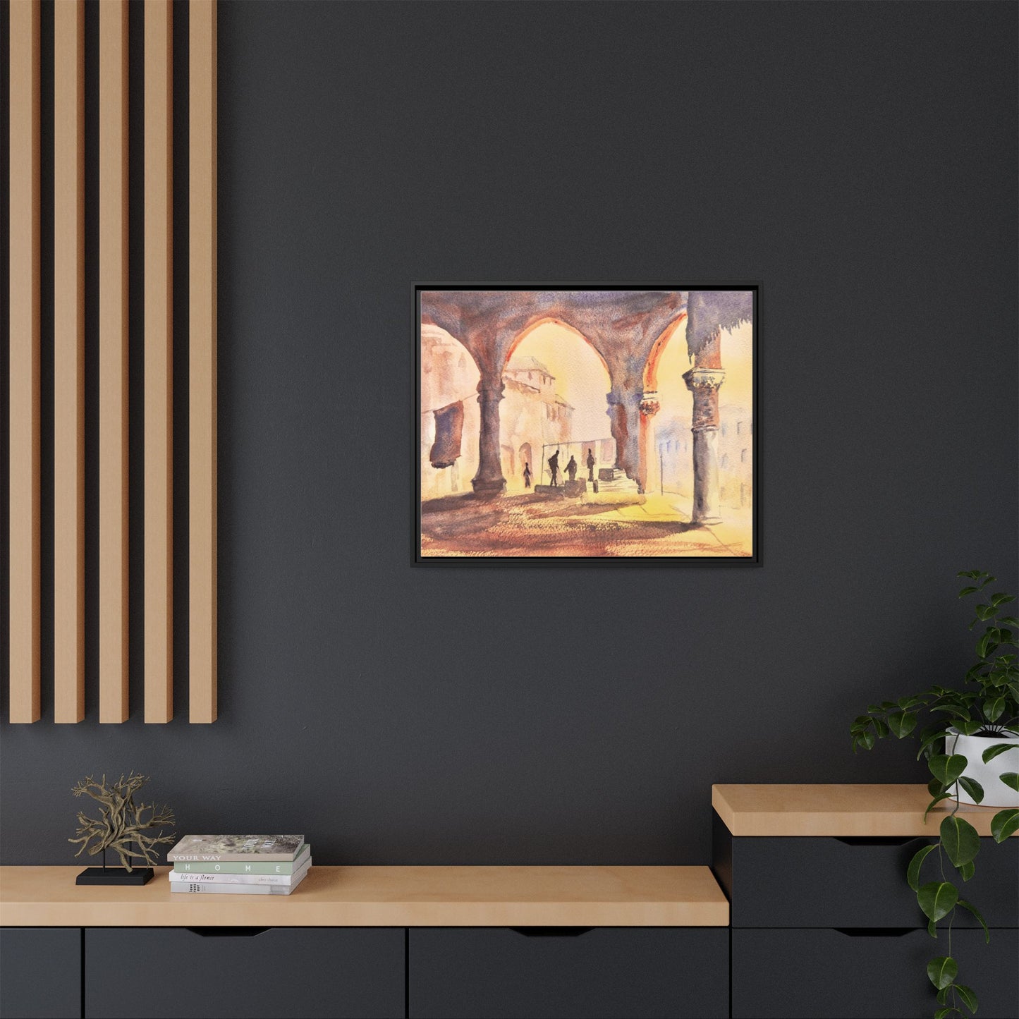 The Carpet Merchant, Framed (Black or Espresso). Available in sizes from 10”x8”-32”x24”