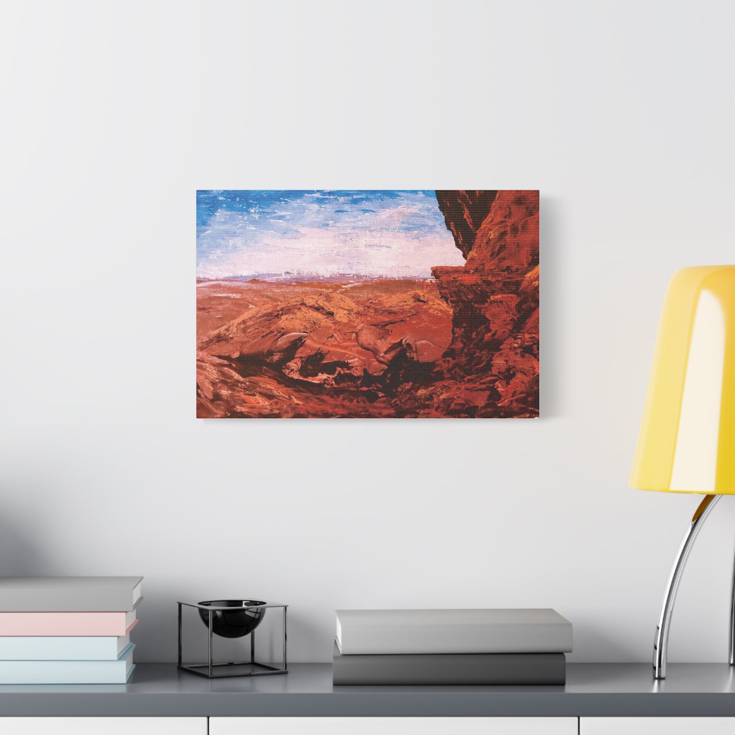 Red Rocks Matte Canvas, Stretched, 1.25". Available in sizes 10” x 8”-18”x12”