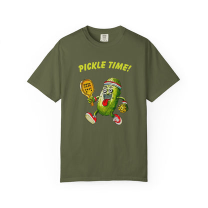 Pickle Time! Unisex Garment-Dyed T-shirt (Dark Colors). Available in sizes S-4XL, 16 colors.
