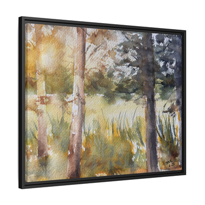 Golden Hour — Framed Matte Canvas