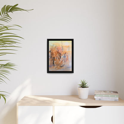 The Explorer Matte Canvas, Framed (Black or Espresso). Available in sizes 8”x10”-18”x24”
