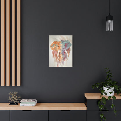 Bull in a Dust Storm Matte Canvas, Stretched, 1.25". Available in sizes 8” x 10”-18” x 24”
