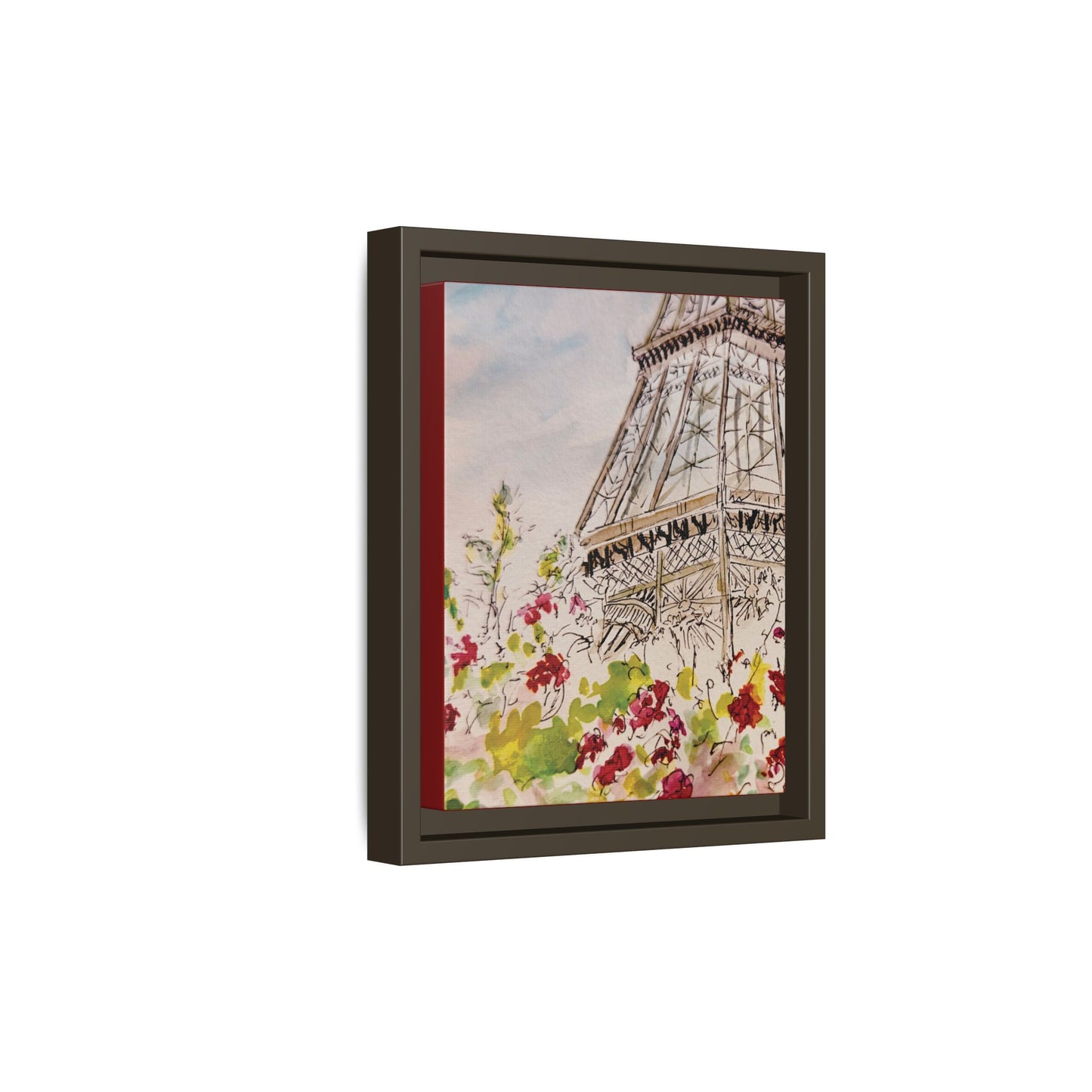 Eiffel Tower, Framed (Black or Espresso). Available in sizes from 8”x10”-16”x20”