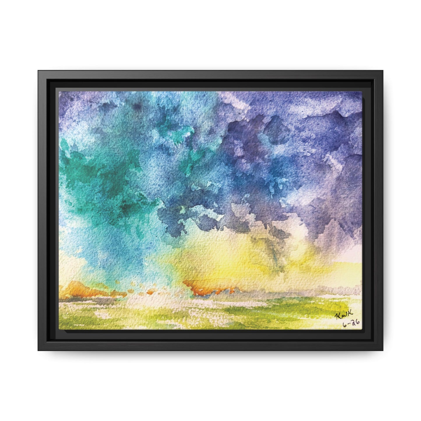 Beyond The Dryline Matte Canvas, Framed (Black or Espresso). Available in sizes from 10”x8”-30”x24”