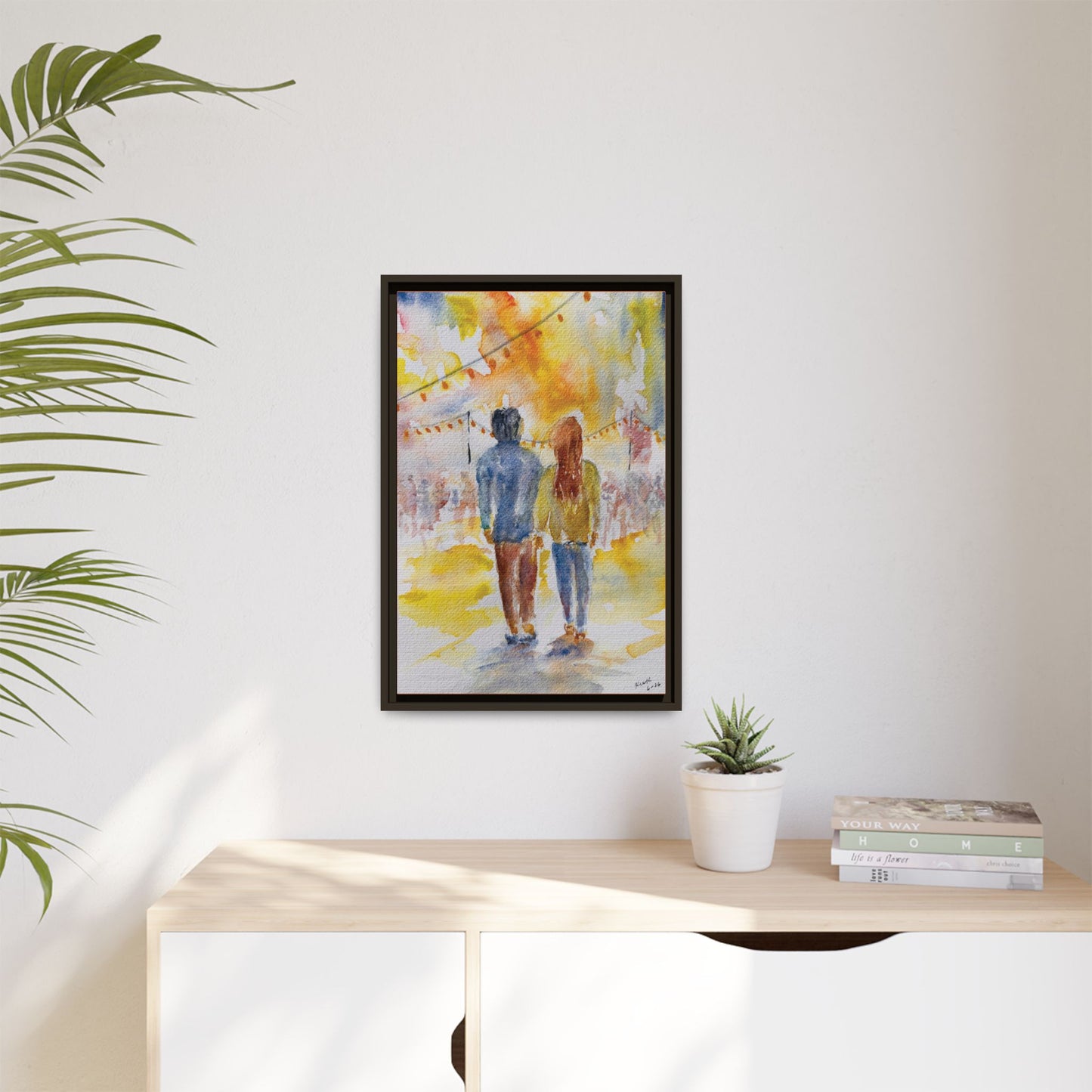 Festive At The Fair Matte Canvas, Framed (Black or Espresso). Available in sizes from 8”x10”-20”x30”