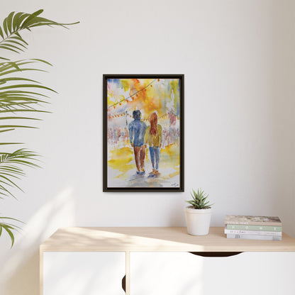 Festive At The Fair Matte Canvas, Framed (Black or Espresso). Available in sizes from 8”x10”-20”x30”