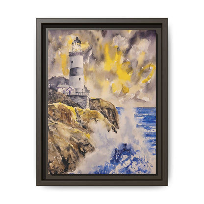 Storm Watch Matte Canvas, Framed (Black or Espresso). Available in sizes 8”x10”-18”x24”