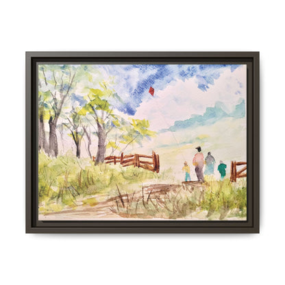 Spring Fling Matte Canvas, Framed (Black or Espresso). Available in sizes 10”x8”-16”x12”