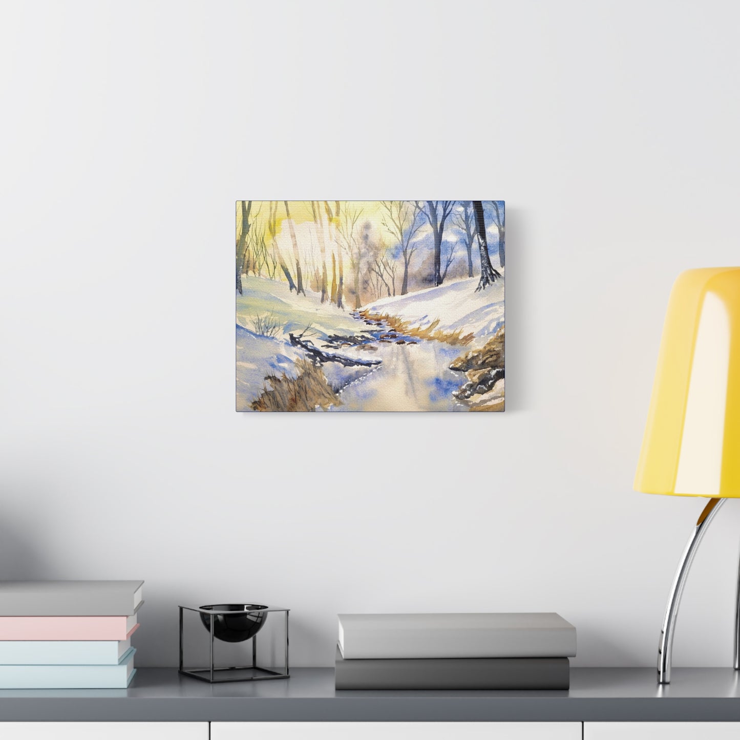 Snowy Creek Matte Canvas, Stretched, 1.25". Available in sizes 10” x 8”-18” x 12”