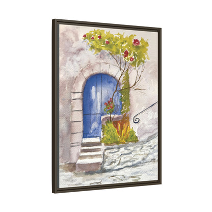Blue Door, Framed (Black or Espresso). Available in sizes from 8”x10”-24”x32”