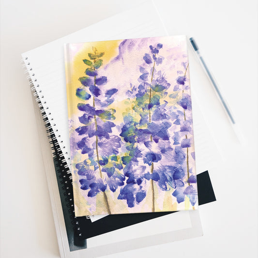 Lively Larkspur Journal - Ruled Line