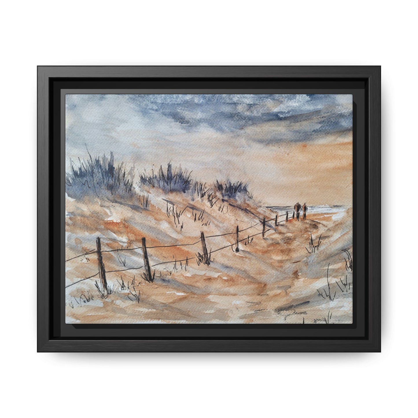 Moonrise Matte Canvas, Framed (Black or Espresso). Available in sizes from 10”x8”-24”x18”