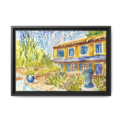 Respite Near Saint-Remy-de-Provence Matte Canvas, Framed (Black or Espresso). Available in sizes from 10”x8”-30”x24”