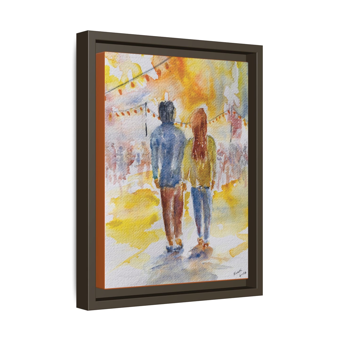 Festive At The Fair Matte Canvas, Framed (Black or Espresso). Available in sizes from 8”x10”-20”x30”