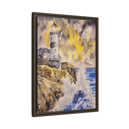 Storm Watch Matte Canvas, Framed (Black or Espresso). Available in sizes 8”x10”-18”x24”