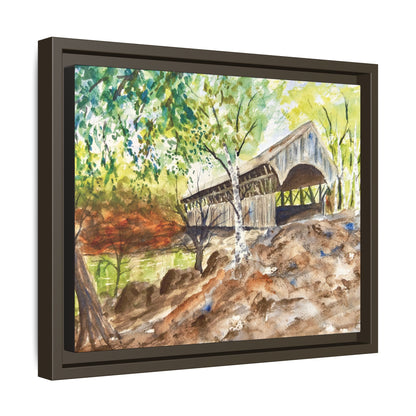 Artist’s Bridge Matte Canvas, Framed (Black or Espresso). Available in sizes from 10”x8”-24”x18”