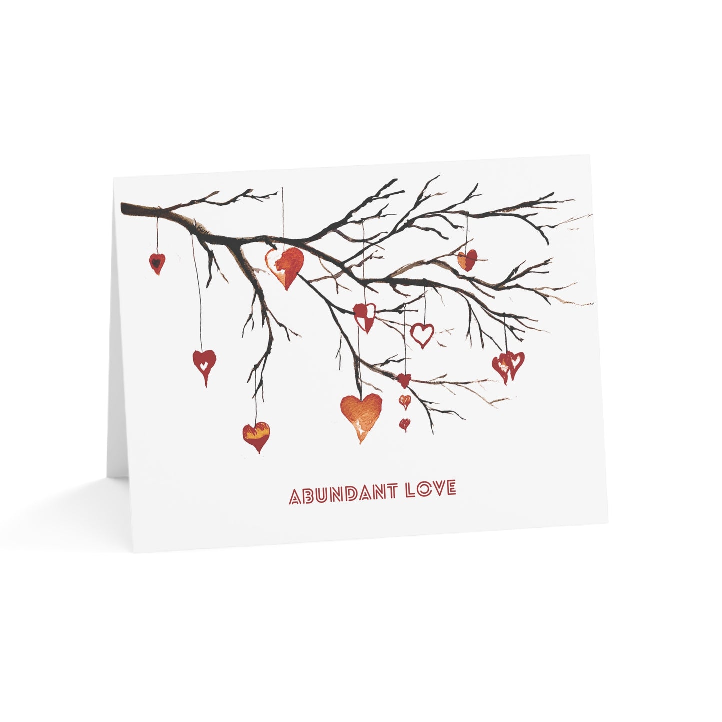 Abundant Love Blank Greeting Cards (1, 10, 30, and 50 pcs)