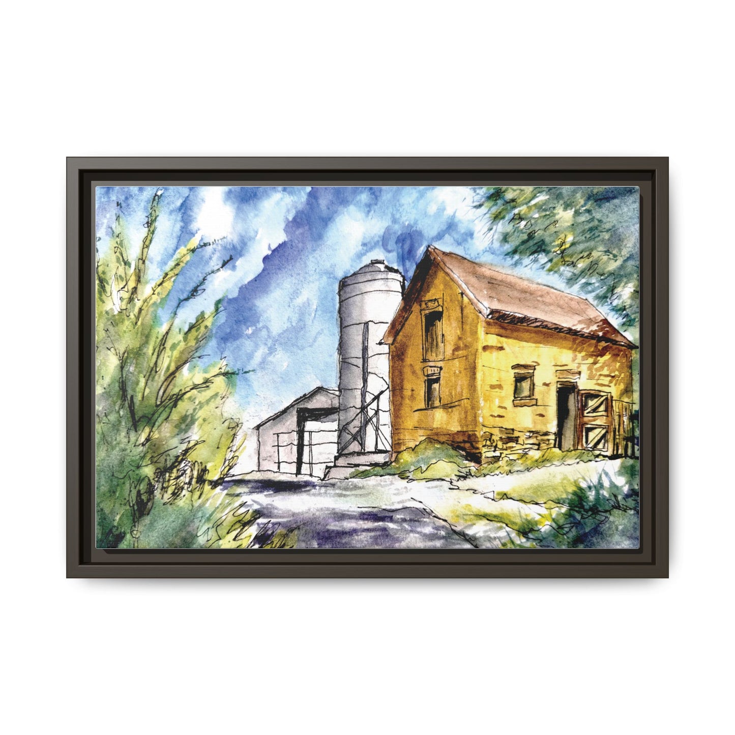 Ye Olde Barn, Framed (Black or Espresso). Available in sizes from 10”x8”-32”x24”