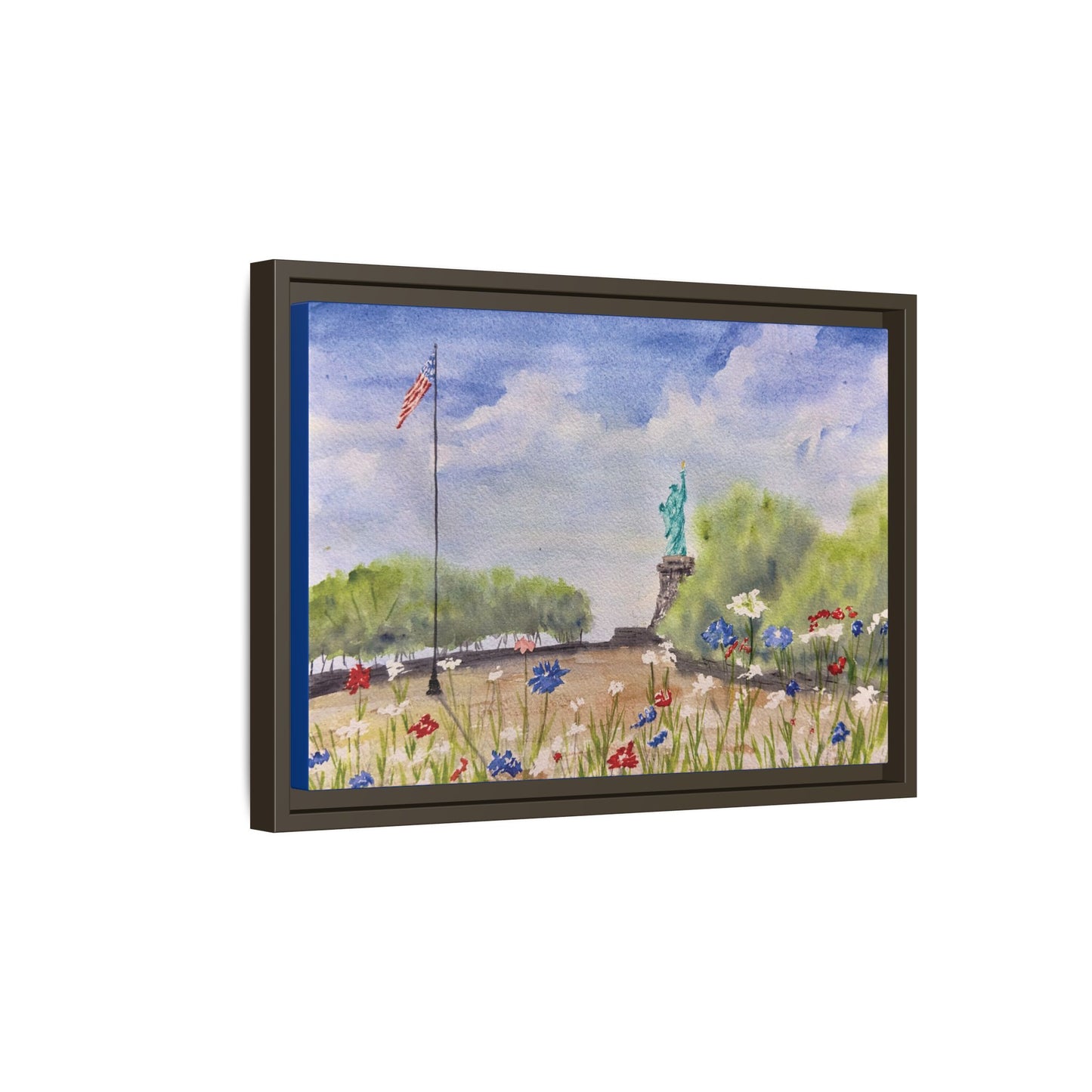 Looking for Liberty, Framed (Black or Espresso). Available in sizes from 10”x8”-24”x18”