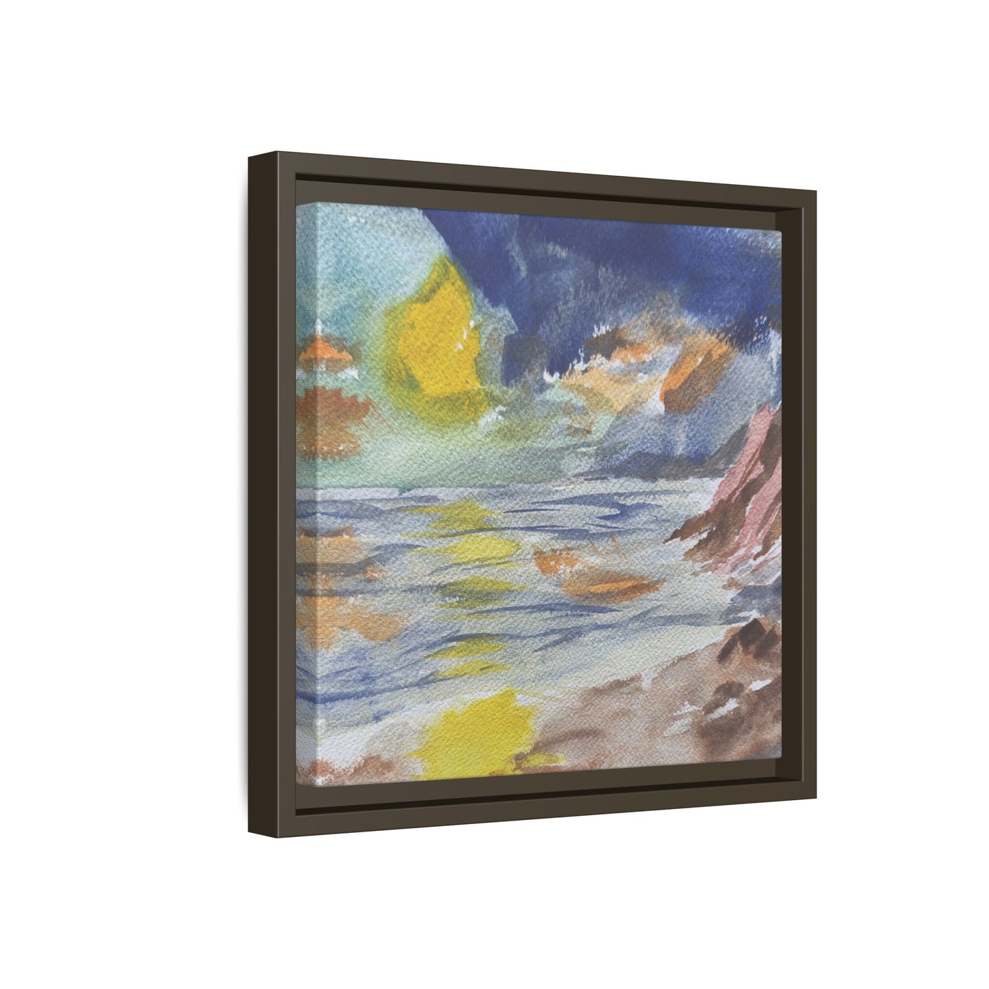 The Sun in Pieces Matte Canvas, Framed (Black or Espresso). Available in sizes from 6”x6”-30”x30”