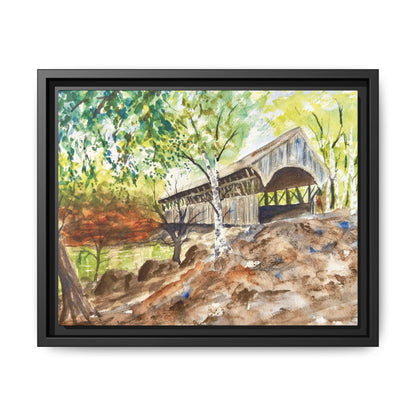Artist’s Bridge Matte Canvas, Framed (Black or Espresso). Available in sizes from 10”x8”-24”x18”