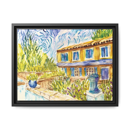 Respite Near Saint-Remy-de-Provence Matte Canvas, Framed (Black or Espresso). Available in sizes from 10”x8”-30”x24”