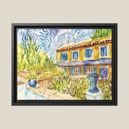 Respite Near Saint-Remy-de-Provence – Framed Matte Canvas