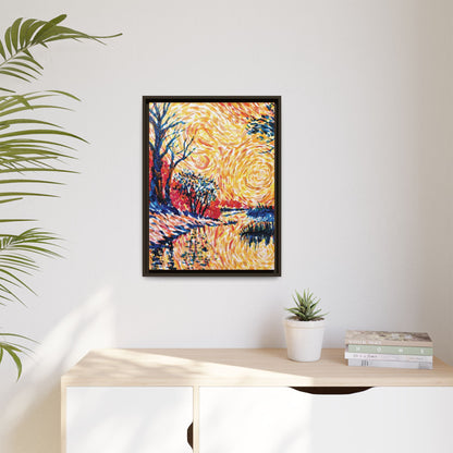 Impasto Revolution Matte Canvas, Framed (Black or Espresso). Available in sizes from 8”x10”-18”x24”