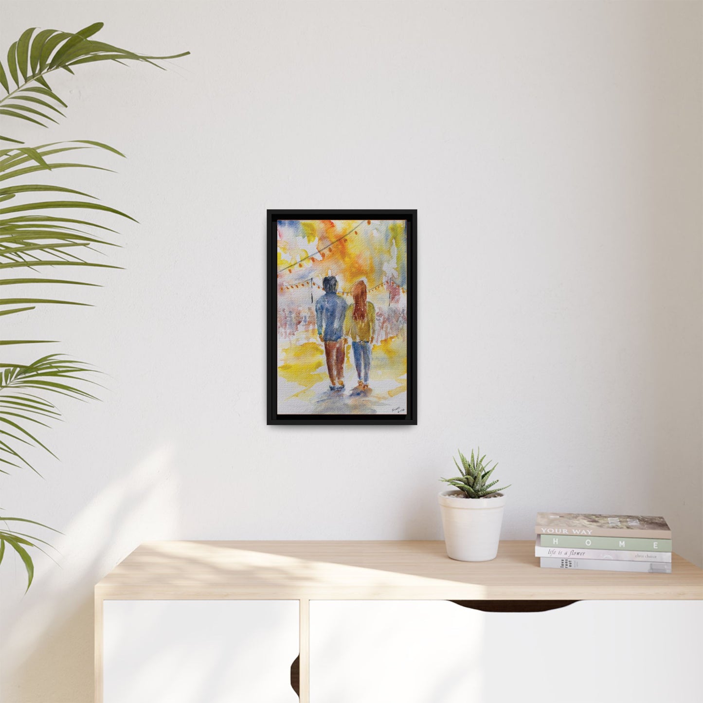 Festive At The Fair Matte Canvas, Framed (Black or Espresso). Available in sizes from 8”x10”-20”x30”
