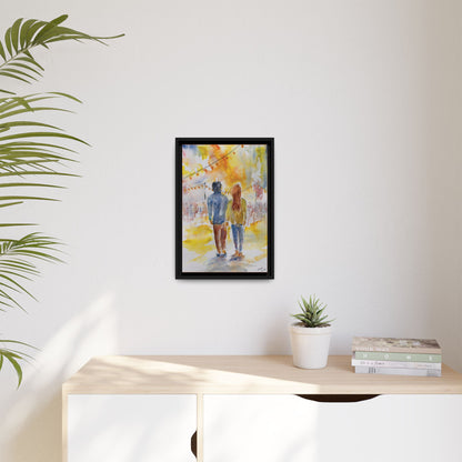 Festive At The Fair Matte Canvas, Framed (Black or Espresso). Available in sizes from 8”x10”-20”x30”