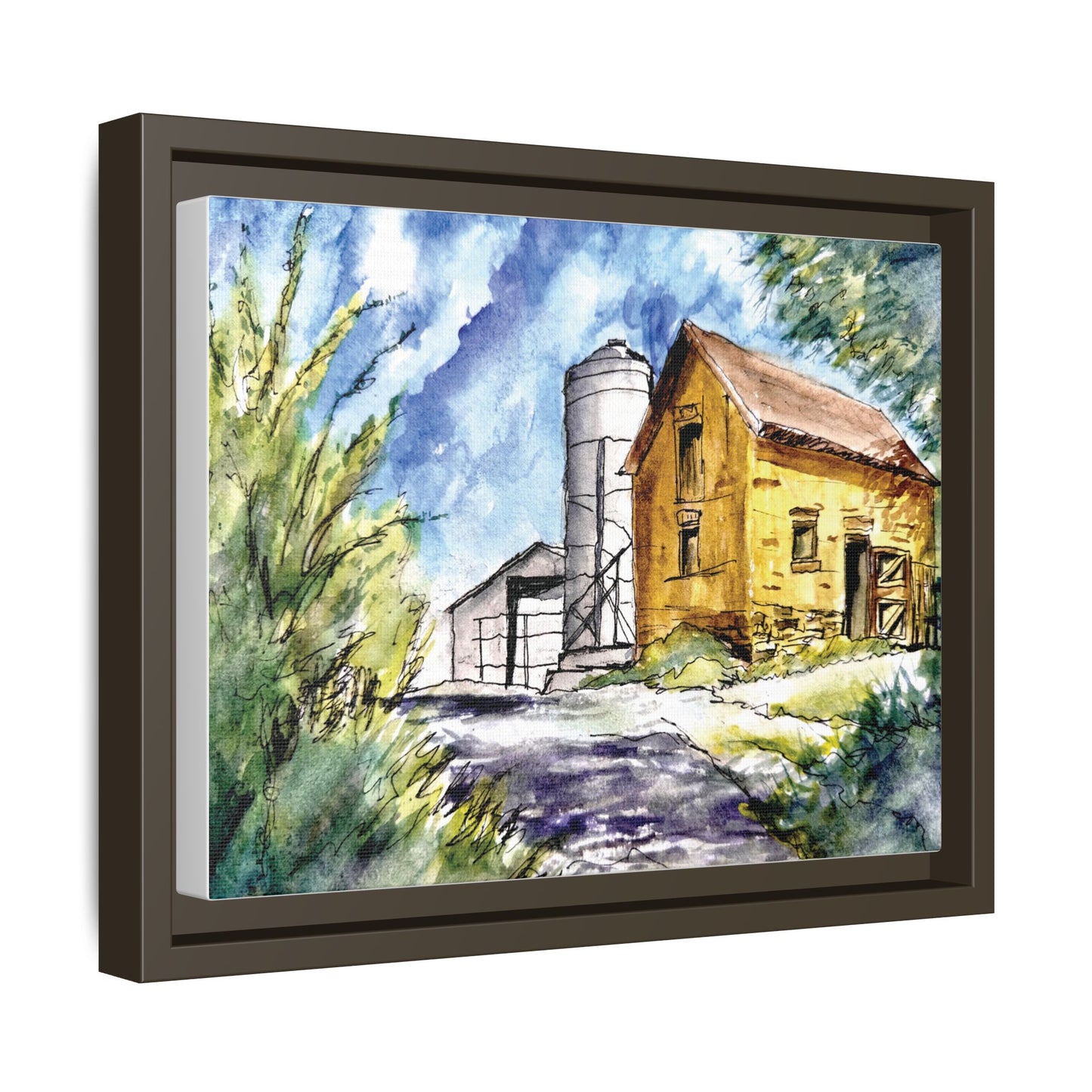 Ye Olde Barn, Framed (Black or Espresso). Available in sizes from 10”x8”-32”x24”