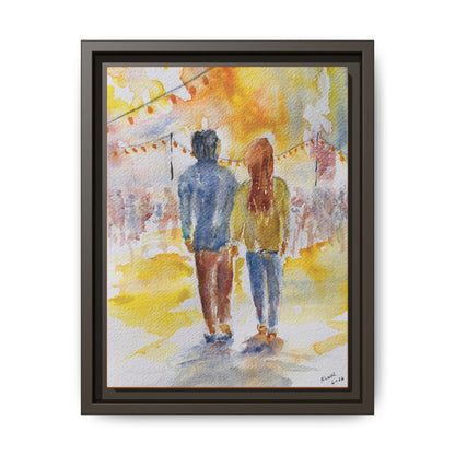 Festive At The Fair Matte Canvas, Framed (Black or Espresso). Available in sizes from 8”x10”-20”x30”