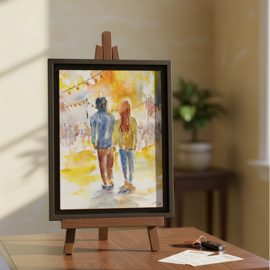 Festive At The Fair – Framed Matte Canvas