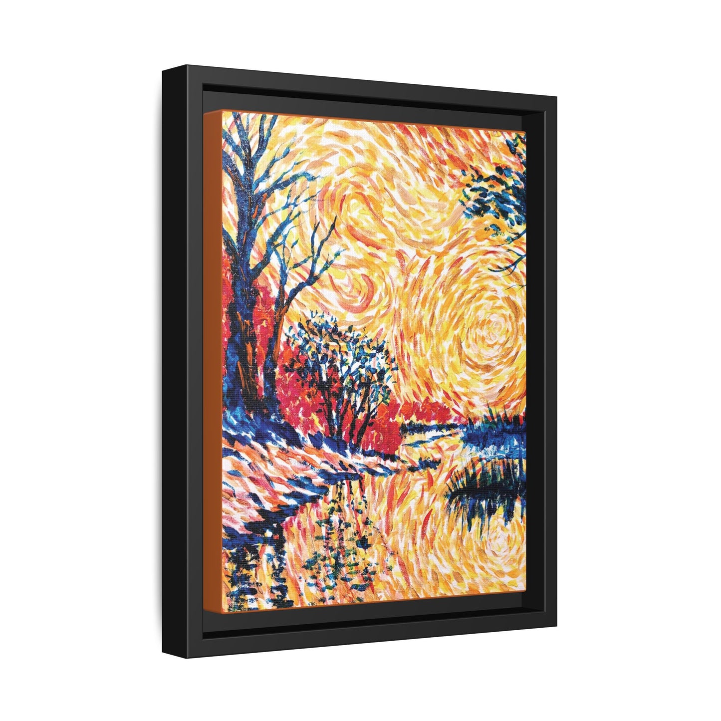Impasto Revolution Matte Canvas, Framed (Black or Espresso). Available in sizes from 8”x10”-18”x24”
