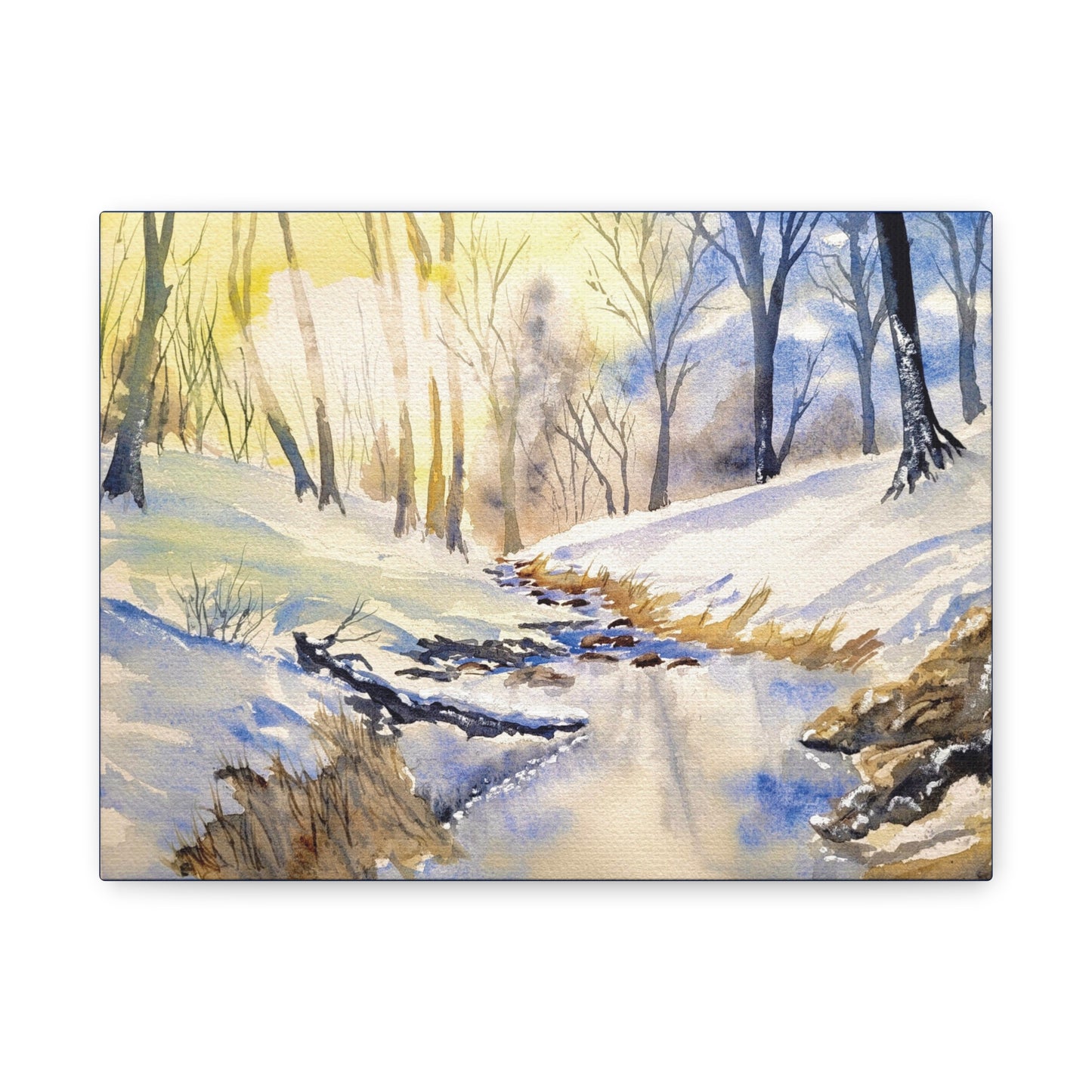 Snowy Creek Matte Canvas, Stretched, 1.25". Available in sizes 10” x 8”-18” x 12”
