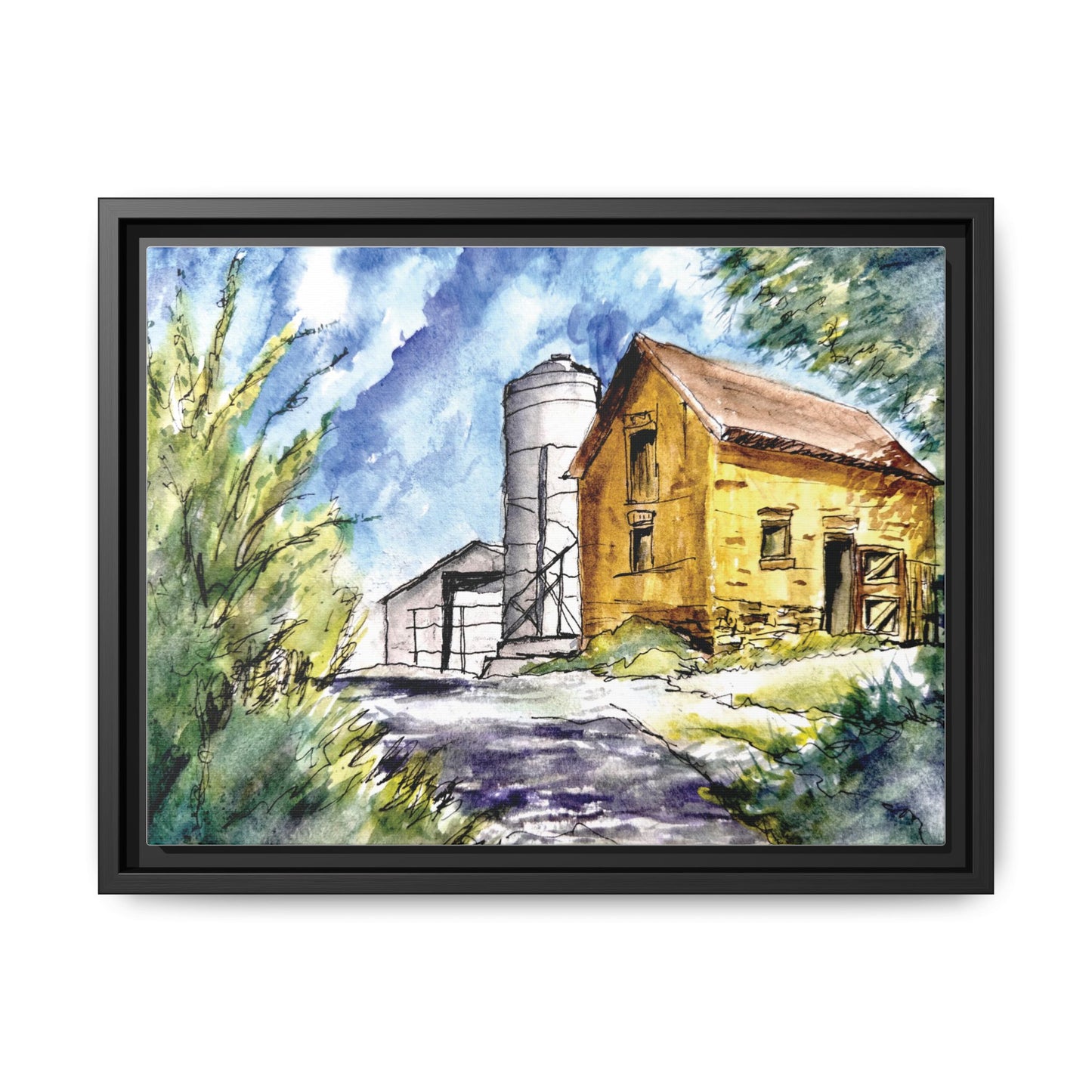 Ye Olde Barn, Framed (Black or Espresso). Available in sizes from 10”x8”-32”x24”